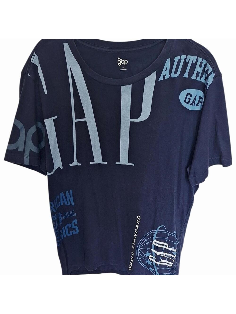 GAP Kids Navy Blue Graphic T-Shirt - M